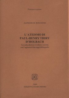 Alfredo M. Bonanno - L'ateismo di Paul-Henry Thiry d'Holbach (2009)